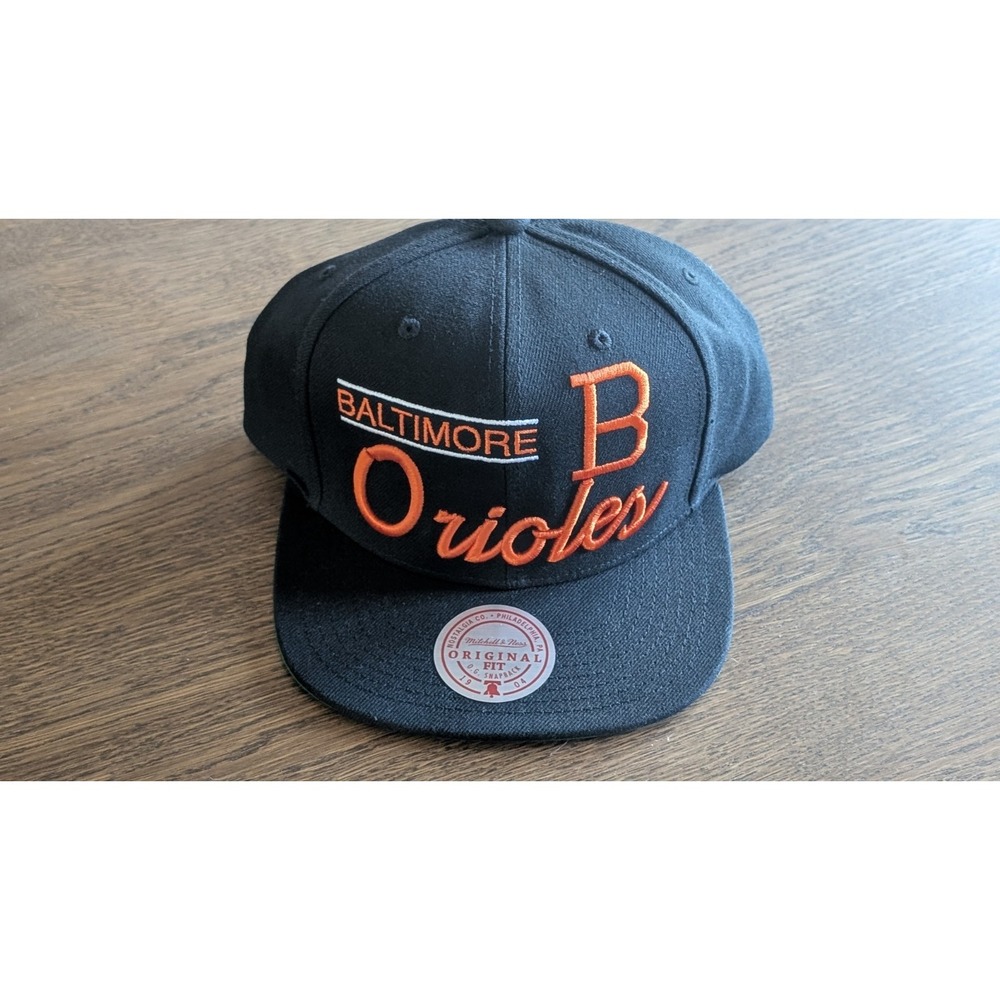 Baltimore Orioles Hat Mitchell & Ness Retro Lockup Original Fit Snapback Hat